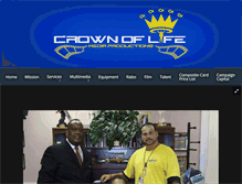 Tablet Screenshot of crownoflifemediaproductioninc.org